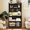 Multifunctional Microwave Stand with 5 Tier Storage and LED Lights